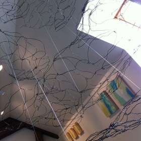 fliegen 'gen Himmel, 2012, Installation aus Draht