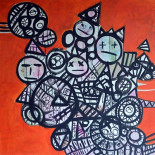 o. Titel, 2016, 100x100cm